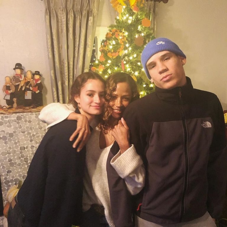 Stacey with her son, Austin, and daughter, Lola Lovell. Source: Instagram@StaceyDash