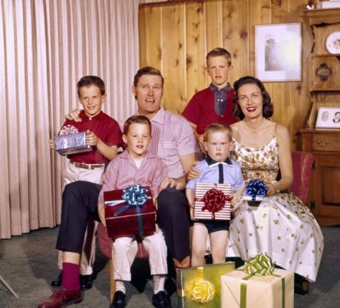 Chuck Connors with his family, Source: Pinterest