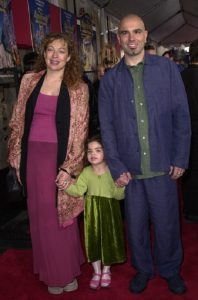 Photo: Florian Haertel with his ex-wife Alex Kingston and a daughter Salome Violetta Haertel Source: Zimbo
