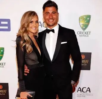 Marcus Stoinis is in a relationship with his girlfriend/partner, Steff Muller| Source: Instagram