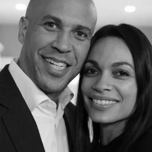Rosario Dawson is in a relationship with Cory Booker since 2018. Source: Instagram/rosariodawson