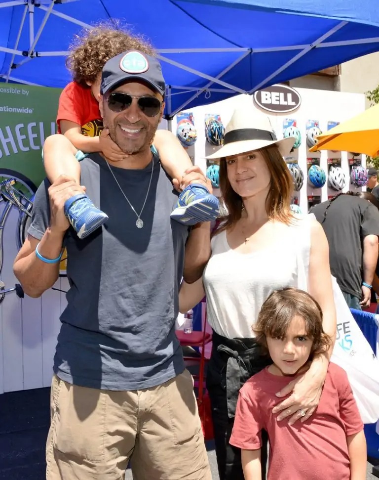 Denise Luiso with her husband and two children, Picture Source: Zimbio