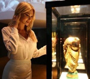 Victoria Lopyreva featuring World Cup Trophy