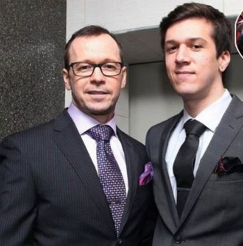 Xavier Alexander Wahlberg with his father, Donnie Wahlberg Image Source: Pinterest