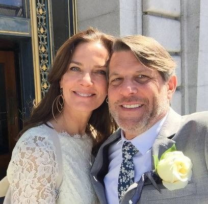 Adam Nimoy with his current wife, Terry Farrell Image Credit: E! News
