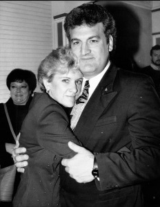 Joey and his ex-wife Mary Jo hugging each other. Joey and his ex-wife Mary Jo. Source: NY Post