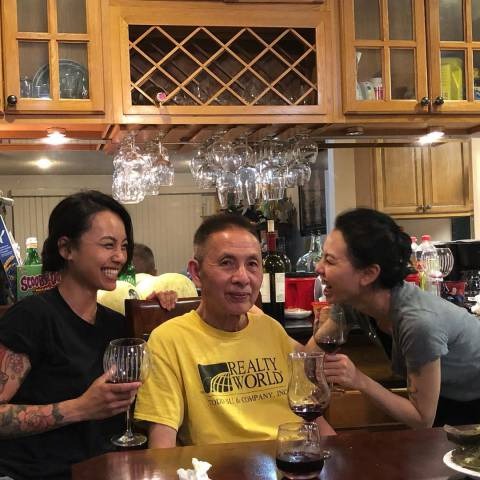 Levy Tran with her sister and dad, Source: Instagram
