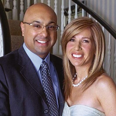 Lori with her husband Ali Velshi Philadelphia Magazine
