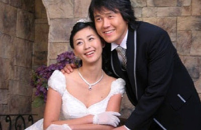 Caption: Miki Yim and her husband (Source: Bio Gossip)