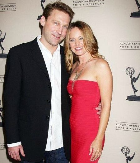 Sandy Corzine with ex-wife Sharon Case attending an award show, Image Source: Bio Gossip
