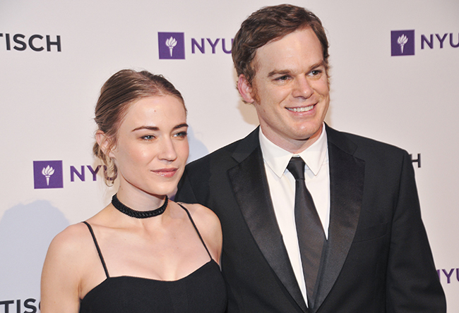Image: Morgan Macgregor with her spouse, Michael C. Hall. Source; The Celebs Closet