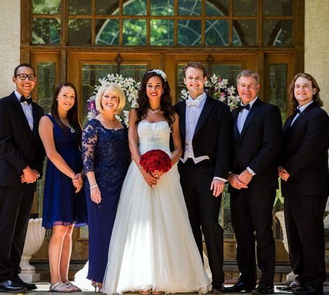 Mary Beth Roe attended her oldest son, Eric’s Wedding