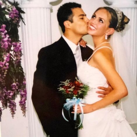 Jessica Carrillo with her husband Raul Angeles at their wedding Image Source: Instagram