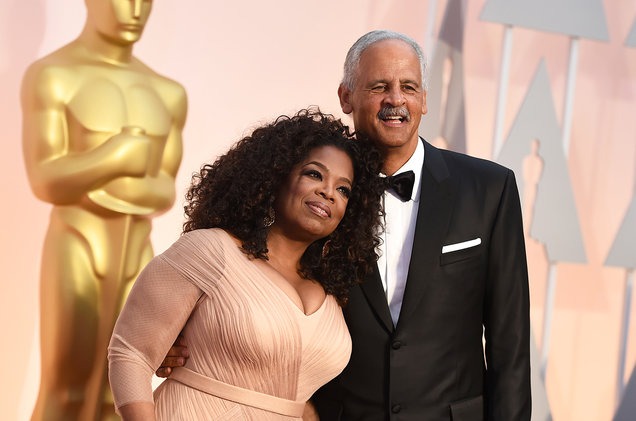  Nominee for an Oscar award Oprah Winfrey is alsog with her partner Stedman Graham Nominee for an Oscar award Oprah Winfrey is along with her partner Stedman Graham Billboard