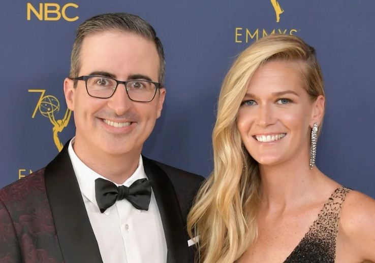 John Oliver With Wife Kate Norley