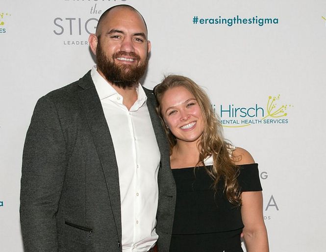 Ronda Rousey With Husband Travis Browne