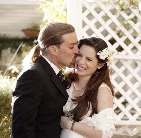 Holly Marie Combs and Her Second Husband, David W. Donoho On Their Special Day Source: Purepeople
