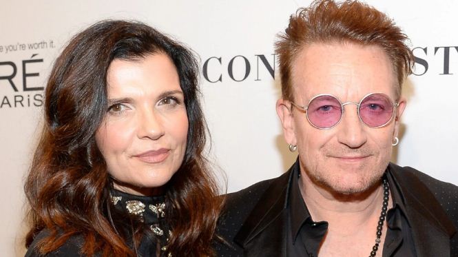 Bono With Wife Ali Hewsom