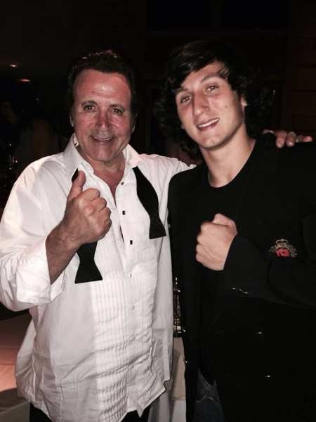 Dante Stallone with his older step-brother, Frank Stallone Source: Pinterest 