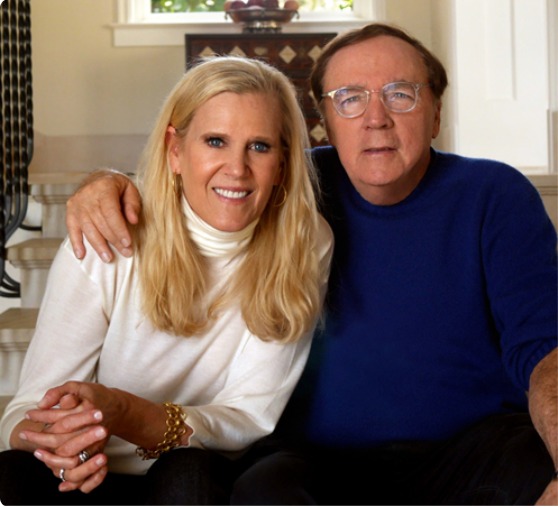 James Patterson with his wife Sue Solie,