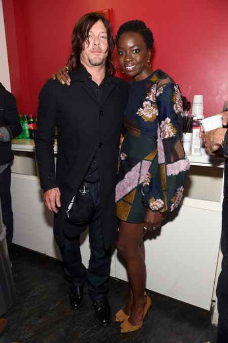 Danai Gurira and her co-actor from The Walking Dead, Norman Reedus