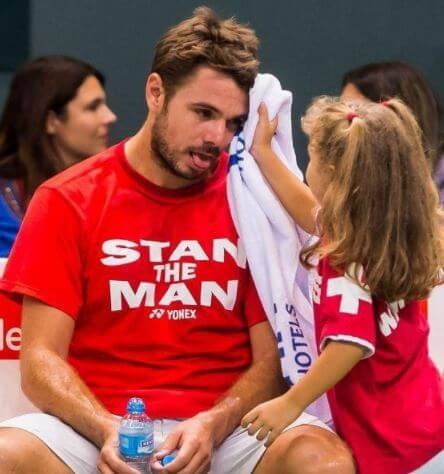 Alexia Wawrinka with her father, Stan Wawrinka. Source: purepeople.com