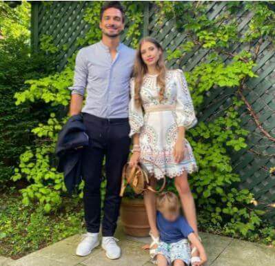 Cathy Hummels with her spouse Mats Hummels and son Ludwig Hummels. Source: Instagram