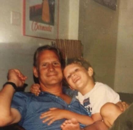 Charlie Hill Grant with his father Source: Instagram