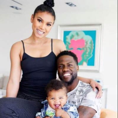 Henry Robert Witherspoon's son Kevin Hart with his wife Eniko Harris and baby. (Source: Instagram)