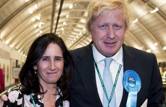 Boris with his fiancée Carrie. (Source: nytimes.com)