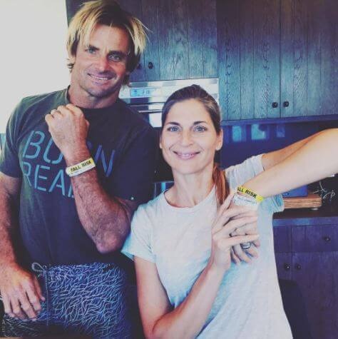 Izabella Hamilton's father, Laird Hamilton, with her step-mother, Gabrielle Reece. Source: Instagram