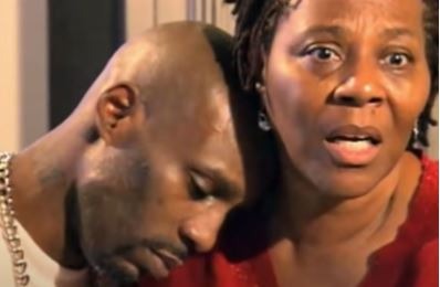 Joe Barker's son DMX with his mother Arnett Simmons after their reunion in 2012. Source: YouTube