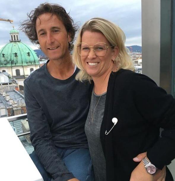 Karin Thiem with her husband, Wolfgang Thiem. Source: Instagram