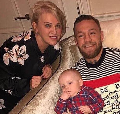 Margaret McGregor with her son Conor McGregor and grandson. Source: Instagram