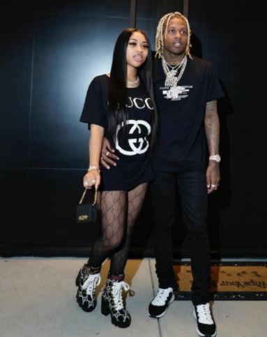 Nicole Covone's ex-spouse Lil Durk with his current partner India Royale. Source: Instagram
