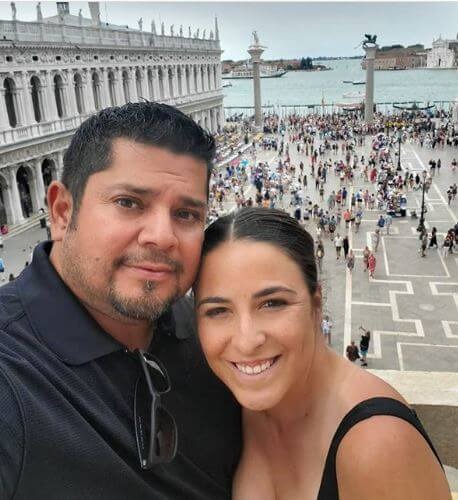 Ricardo Joel Gomez with his wife, Sara Gomez. Source: Instagram