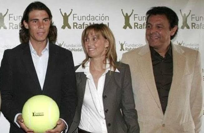 Sebastian Nadal with his son