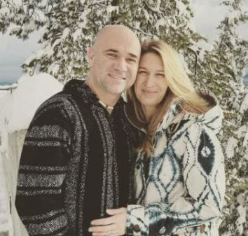 Tami Agassi brother Andre Agassi with his wife. Source: Instagram