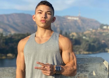 Tristyn Lee (18) doesn't have a girlfriend as he spends much of his time training in the gym.