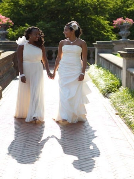 Aisha Mills tied the knot with her partner, Danielle Moddie