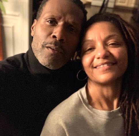 Curtiss Cook with his wife, Angelica Edward. Source: Instagram