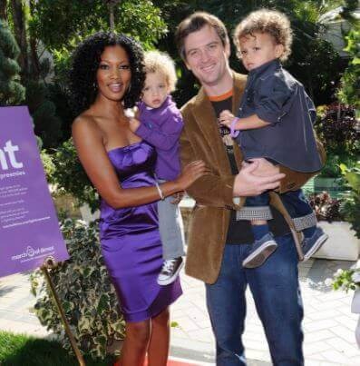 Daniel Saunders's ex-wife Garcelle Beauvais with her ex-husband Mike Nilon and their kids Jax Joseph and Jaid Thomas Nilon. Source: Pinterest
