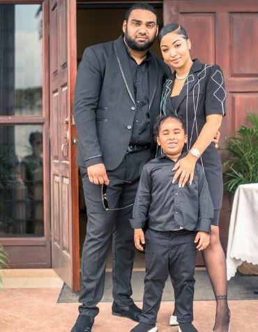 Romeich Major with Shenseea and her son, Rajeiro Lee. Source: Instagram