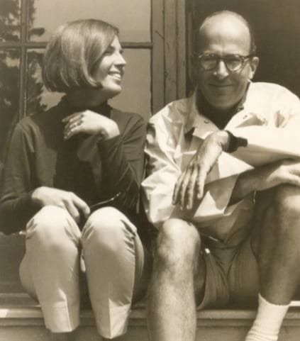 Roger Angell with his ex-spouse, Carol Rogge