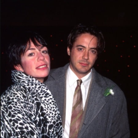 Allyson Downey with her brother Robert Downey Jr