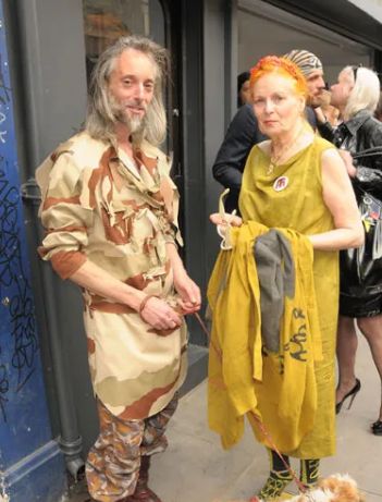 Vivienne Westwood with her son.