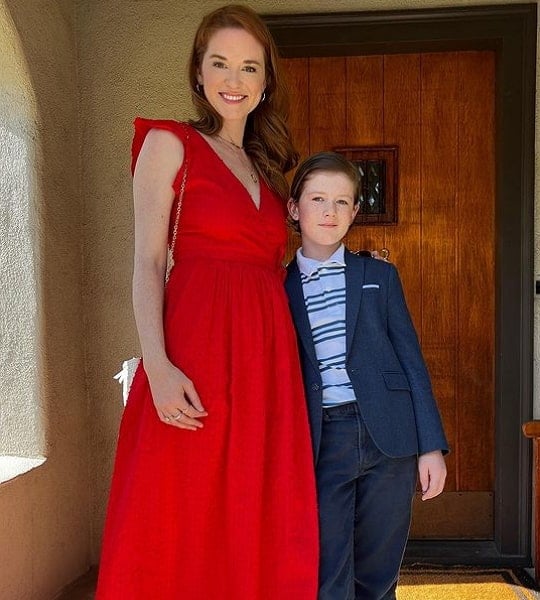 Sarah and her son.