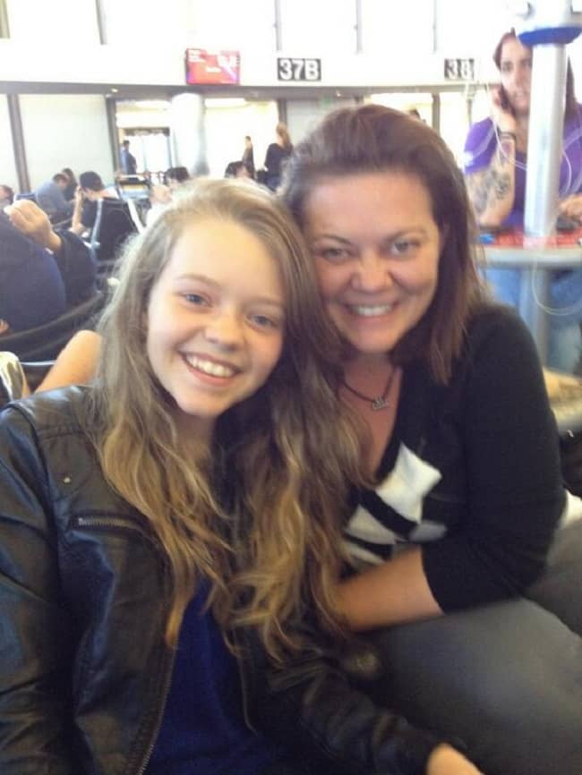 jade Pettyjohn and her mother