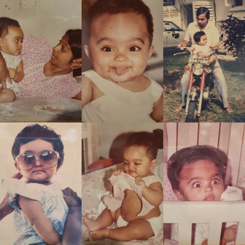 Shalini Peiris Childhood Picture Collection