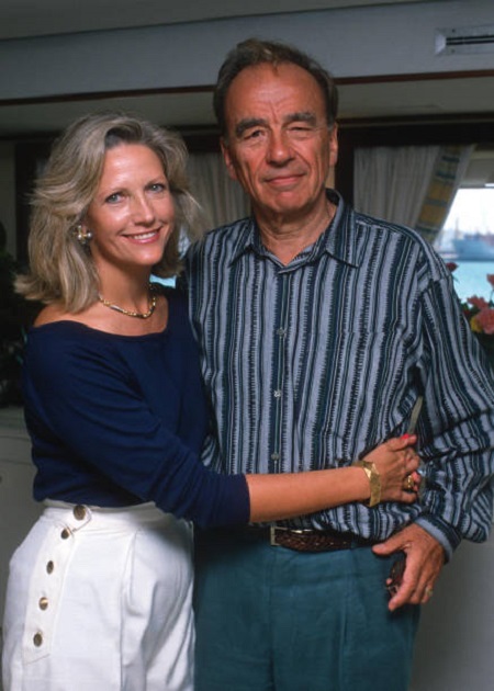Anna Murdoch and her ex-husband Rupert Murdoch